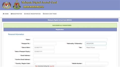 malaysia digital arrival card mdac online